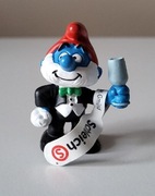 Schleich smerf smurf papa smerf kelner figurka model wycofany z 2007 r.