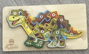 Układanki dinozaur drewniane Puzzle