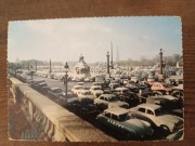 Francja  pocztówka Paryż Plac Zgody Place de la Concorde 1964 r. samochody 