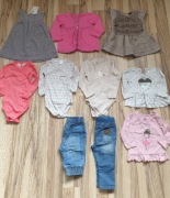 Paka zestaw ubran dla dziewczynki 6-9