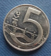 Moneta CZESKA REPUBLIKA 5 KORON 1993