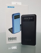 Powerbank 20000mAh 6w1 55W Lightning USB C microUSB czarny