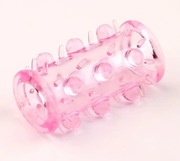 Nakładka uciskająca na penisa, pierścień erekcyjny, rękaw z wypustkami