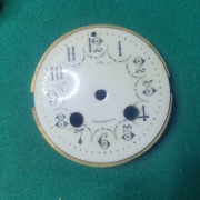 Seledynka=porcelanowa tarcza do zegara Francuskiego z podkładem