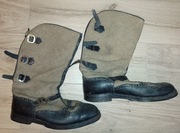 ZABYTKOWE  SKÓRZANO SUKIENNE BUTY 