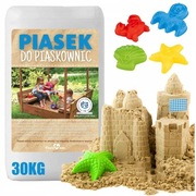 Piasek dla dzieci 30 kg Jasny Czysty Atestowany + GRATIS Foremka