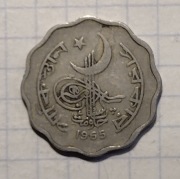 #1109 Pakistan 10 pajsa 1965