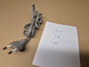 Kabel zasilający szary, P+N, 10/16A,250V, 1,4m