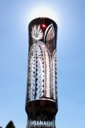 Wazon kryształowy burgund deep crimson 50cm 