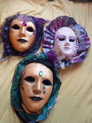 Oryginalne maski weneckie do powieszenia na ścianie