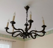 Żyrandol Mosiężny 6-cio ramienny