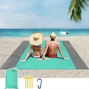 MATA PLAŻOWA WODOODPORNA KOLOR ZIELONY ROZMIAR XL 205x200CM