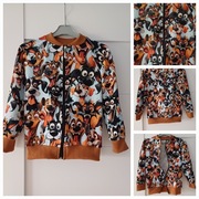 Nowy sweterek bomberka zapinana na zamek unisex szalone psy 116