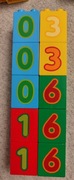 Lego Duplo cyfry edukacyjne, klocek tematyczny 2x2