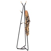 Wieszak Stojący Drzewko Czarny Stojak Podłogowy PL