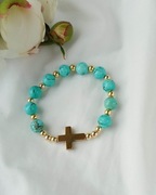 Bransoletka różaniec z turkusów