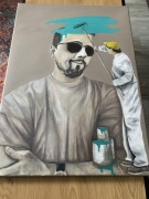 Oryginalny obraz olejny na płótnie 50x70 cm – portret, ręcznie malowany