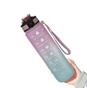 BUTELKA NA WODĘ BIDON Z MIARKĄ Z PODZIAŁKĄ 1000ML 1L