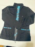 Bluza sportowa czarna z niebieskimi akcentami 