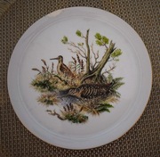 Talerz ozdobny ,ptactwo leśne -Słonki , porcelana   Heinrich Winterling 