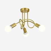 Riserva Lampa Sputnik 3-ramienna, Złota Ø50 cm