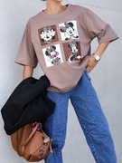 T-shirt damski Basic oversize PRINT NADRUK  Polska marka 