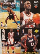 4 karty z Michael Jordan , Scottie Pippen i Shaquille O'Neal