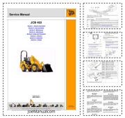 JCB 403 Wheeled Loader Service Manual Instrukcja serwisowa 9803/9490