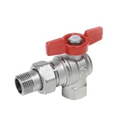 Zawor kulowy R789 kątowy z motylkiem Giacomini 1 x 1 cal