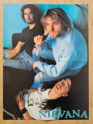 NIRVANA - Duży plakat z 1992 roku - Format A2 (40 x 55 cm) - NOWY