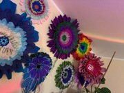 Kwiaty z bibuły XXL/ 3D, dzień babci i dziadka/ piękne/urodziny/ imieniny