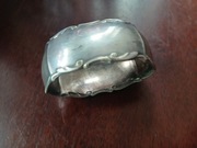 Posrebrzana obrączka pierścionek do serwetki 