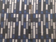 1,5mb Single jersey diagonalny ala jeans w prostokąty dzianina do szycia