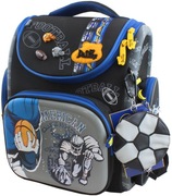 Modny tornister Delune dla chłopca footbal klasy 1-3 + worek sportowy