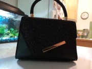 Torebka czarna błysk 