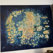 Obraz olejny na płótnie - Atlantyda 120X100