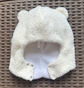 Czapka kominiarka na napki niemowlęca zimowa 39-41cm 2-4miesiące