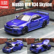 Nissan Skyline GTR R34 1:32 Model Samochodu Diecast Światło Dźwięk