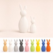 Zajączki wielkanocne z klapniętym uszkiem – zestaw dekoracyjny 2 szt.