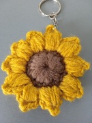 Breloczek - słonecznik - rękodzieło -
