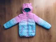Kurtka dziewczęca przejściowa z kapturem, rozm. 110.