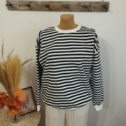 Bluza damska Sinsay w paski S/M/L–ocieplana, oversize, z meszkiem, nowa