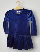 5.10.15 Baby welurowa sukienka z brokatem, rozmiar 86
