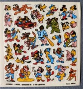 Naklejki PRL Disney vintage – Myszka Miki, Kaczor Donald i inne – unikat!