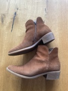 Botki kowbojki Ryłko rude brązowe 39 jesień wiosna