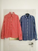Bawełniane koszule w kratkę rozmiar S 