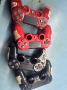 PlayStation 4 a do niej cztery obudowy pada