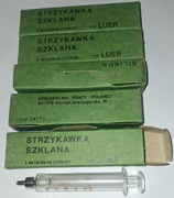 Szklana strzykawka 5cm3 - 5 sztuk