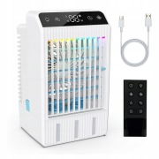 Klimatyzator z Nawilzaczem Mobilna Klimatyzacja 4w1 Cichy 1000 ml Zbiornik