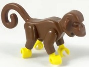 Lego 2550c01 małpa brązowa Brown OLD Pirates 1szt